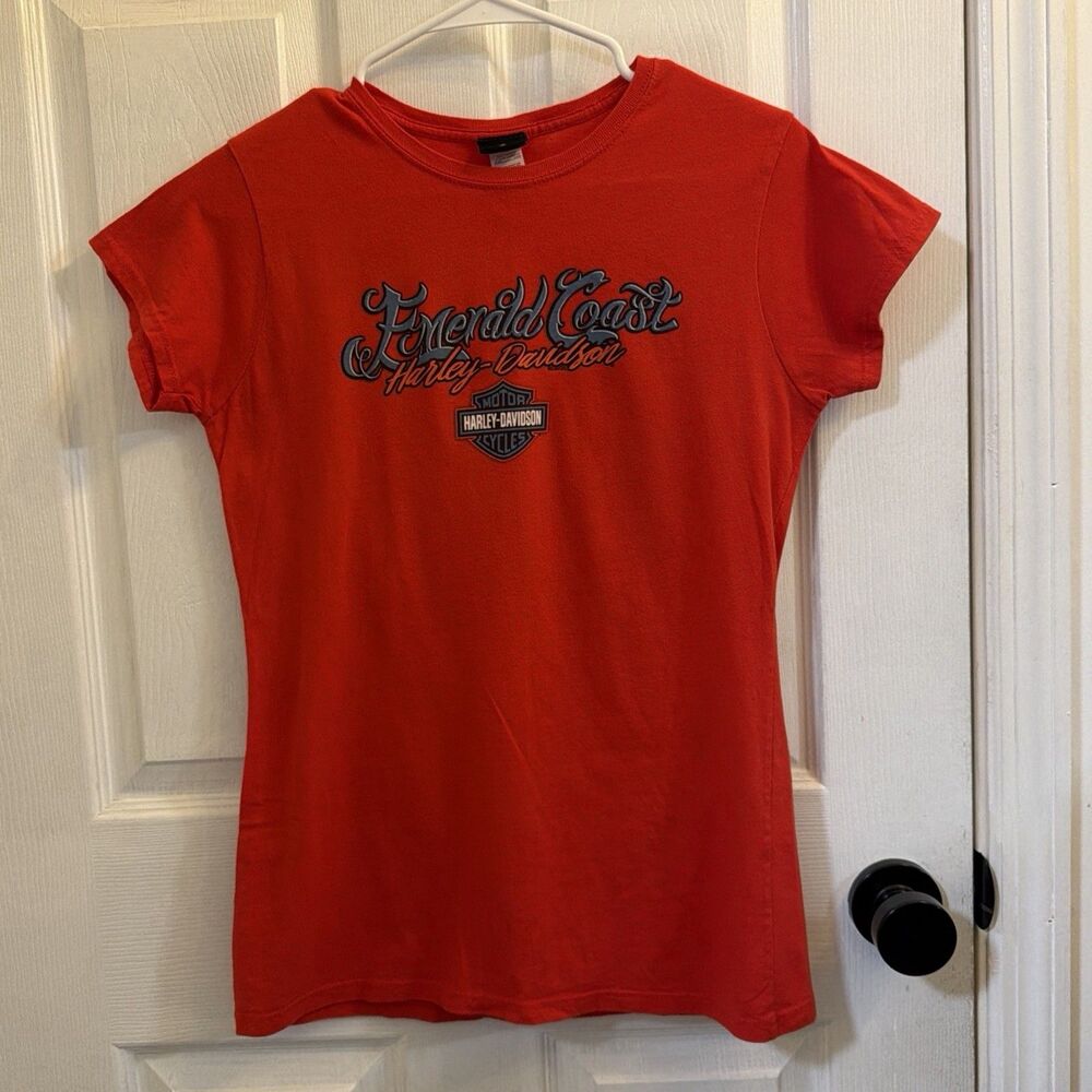 Harley-Davidson Women’s Large Emerald Coast Ft Walton Beach FL Pelican T-Shirt